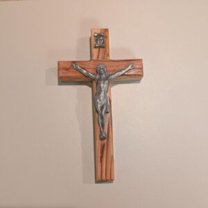 CRUCIFIX BOIS D'OLIVIER DE BETHLÉEM