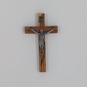 CRUCIFIX BOIS D'OLIVIER DE BETHLÉEM